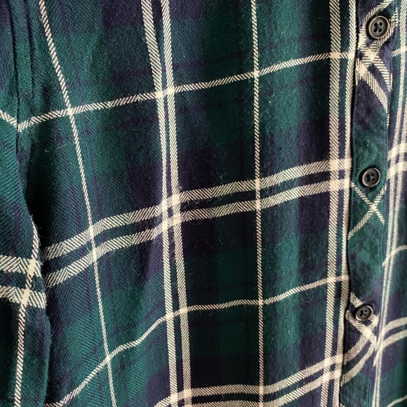 Rails Hunter Plaid Button Down Forest Navy Top - Picture 3 of 8
